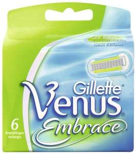 18 Klingen Gillette Venus Embrace für € 42,98 (€ 2,39/Klinge) + QIPU?