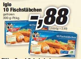 [Lokal Lauf a.d.Pegnitz] Iglo Fischstäbchen 0,88€, Ritter Sport 0,55€, Erdbeeren 500g 0,99€ Wagner Steinofenpizz 1,49€