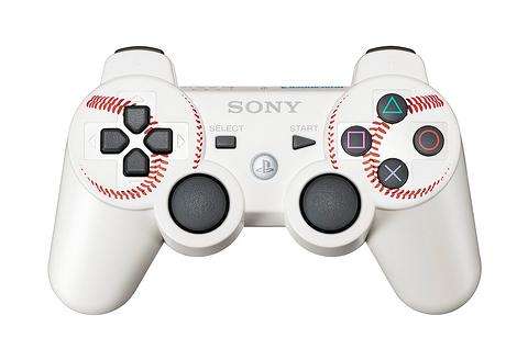 Playstation 3 Controller MLB11 Edition in Weiß