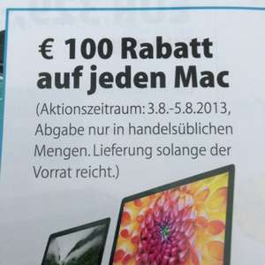 [Lokal Wolfsburg] 100€ auf jeden Mac