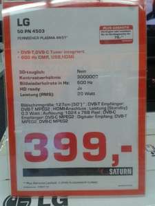 Lokal: Saturn Moers LG 50PN4503 für 399,-