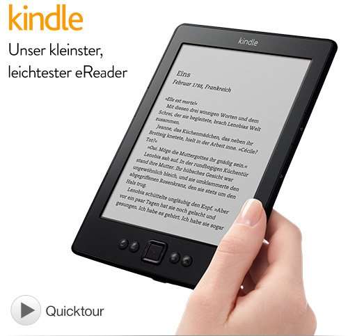 Amazon Kindle WiFi für 49€ @Amazon