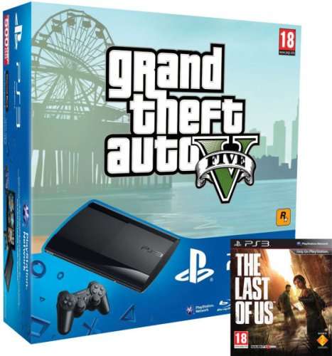 Sony PS3 500 GB + The Last of Us + GTA V für 237 €