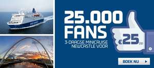 Minikreuzfahrt Amsterdam - Newcastle für 2 Personen 50,- € (25,- € pro Person / Oktober - Dezember)