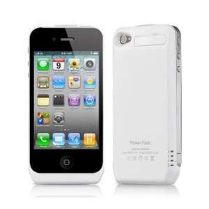 1800mAh Portables externes Backup iPhone4/4S Case-Power Akku