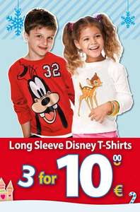 3 Disney Langarm-Shirts für 10 Euro!!!!