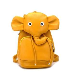 Cute Rucksack in Elephant-Figur aus PU Leder