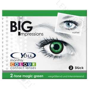 Farbige Kontaktlinsen perfekt für Fasching & Karneval mit & ohne Stärke