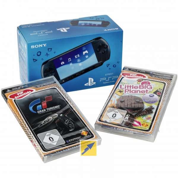 Sony PSP Street E1000 + Gran Turismo + Little Big Planet (Demoware) für 59€ @Technikdirekt