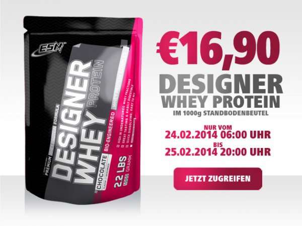 ESN Designer Whey 1000g für nur 21,40€