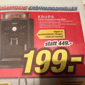 Krups EA8000 Kaffee Vollautomat IKS Neueröffnung