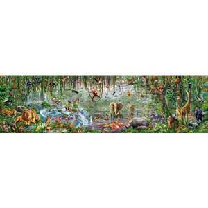 Weltgrößtes Puzzle mit 33600 Teilen - Educa Wildlife 5,70m x 1,57m [www.puzzle.de]