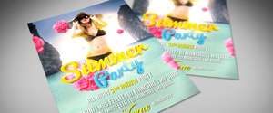 Gratis: Summer Party PSD Flyer Template