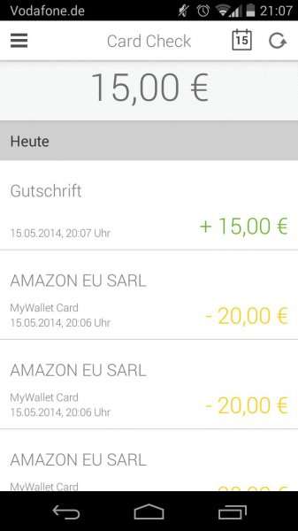 myWallet mit 55€ Gewinn für alle die beim ersten Deal zugeschlagen haben bzw. 30€ für alle anderen