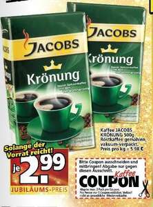 Original Jacobs Krönung 500g nur 2,99 