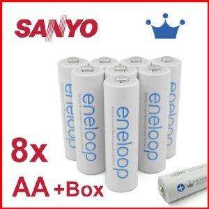 8x Sanyo Eneloop AA oder AAA 13,99 bzw. 11,49 € ohne Gutschein-Tricksereien