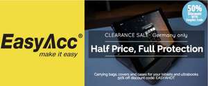 50% Rabatt auf die ganze Reihe an EasyAcc Zubehörteilen für PC Tablet Leder Case!!