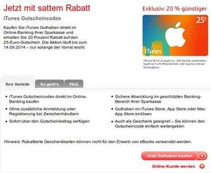 "LOKAL" Kaiserslautern - 25€ iTunes für 20€