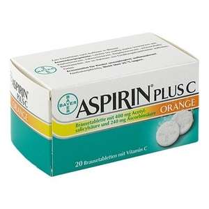 Aspirin plus C - Orange - 20 Tabletten - kurzes Haltbarkeitsdatum (02/15)