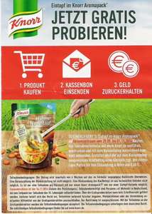 Knorr Eintopf gratis testen