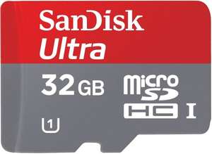 Sandisk Ultra 32 GB MicroSDHC Class 10 - 11,36€ + 3€ VSK oder Prime kostenlos