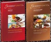 2 Bücher mit Restaurantgutscheinen für Düsseldorf, Viersen, Krefeld, Neuss: Genusspunkte "classic" und "Café & mehr"