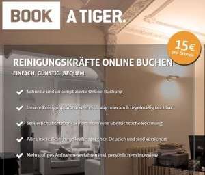 Reinigungsservice 2 Stunden für 10€ @Book a Tiger