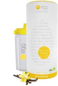 egg.de 750 gr Bio-Proteinpulver + 150 gr Creatine Pulver + Shaker für 29,98 € über KWK