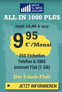 McSim All in 1000 Plus (250/250/1000) 9,99€ O2-Netz