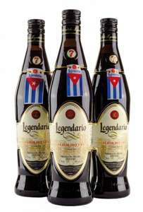 3 Flaschen Ron Legendario Elixir de Cuba 34% 0,7l @brasil-latino.de