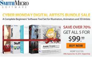 [Smith Micro] Animationsoftware Bundle für 80€ (Poser, Manga Studio, ...)