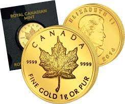 3 x 1 Gramm Gold -- Maple Leaf - Queen Elizabeth II