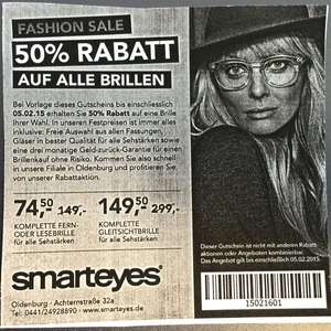 Oldenburg: Komplette Brille für 74,50 € / Gleitsichtbrille für 149,50 €