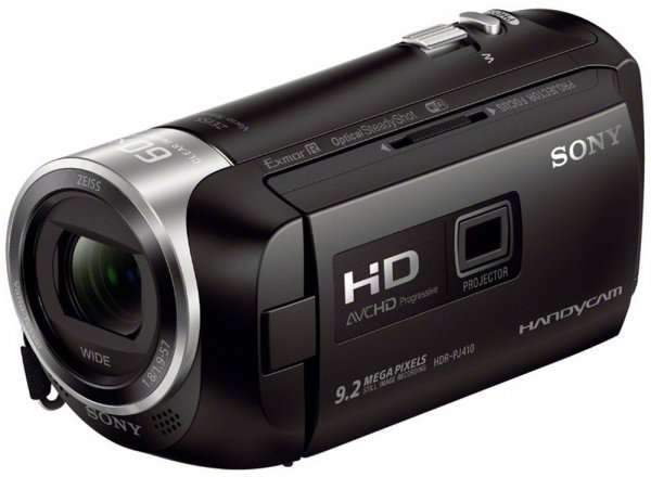 Sony HDR-PJ410 Full HD Camcorder (30-fach opt. Zoom, 60x Klarbild-Zoom, Weitwinkel mit 26,8 mm, Optical Steady Shot) für 289,14€