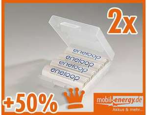 8x Sanyo eneloop Akku NiMH Mignon AA 2000 mAh + Box für nur 12,99 Euro inkl. Versand @MeinPaket