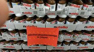 Nutella 800 gr für 2,59€ im EDEKA E-Center (Regional?) max 6stk. pro Einkauf 