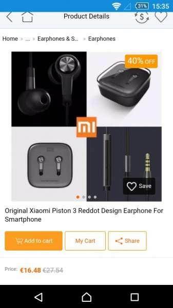 CN-Banggod Xiaomi Piston 3 Reddot - In Ear Earphones for Smartphone