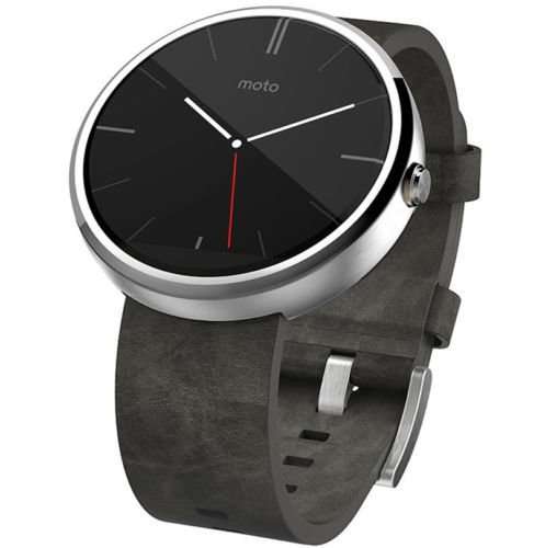 [Amazon-WHD]Motorola Moto 360 Smartwatch ab 140€ - helles Edelstahlgehäuse mit grauem Echtlederarmband