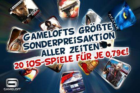 (App Store) 20 Gameloft Spiele reduziert auf 0.79€ iPhone/iPpod und iPad!!!