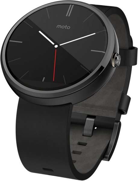 Moto 360 Smartwatch schwarzes oder graues Armband 155€ @amazon.fr Blitzangebot