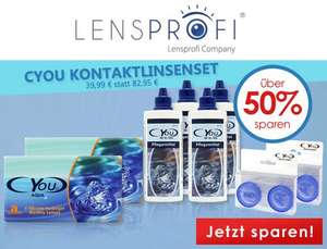 12x Lensprofi Monatslinen + 4x Kontaktlinsenpflegemittel + 2x Kontaktlinsen-Aufbewahrungsbehälter 39,99€