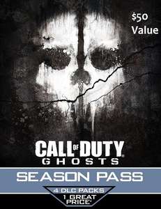 Call of Duty Ghosts Season Pass Download (PS4 & PS3) @GameDealDaily