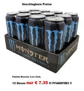 [LOKAL] Denekamp/NL 12 Dosen Monster Energy Low Carb Pfandfrei