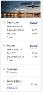 Extrem günstige Flüge mit Ryanair - Europaweit günstige Hin- und Rückflüge - z.B. Düsseldorf-Marokko für 32€
