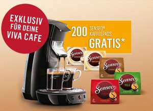 200 Pads Gratis beim Kauf einer Senseo Viva Café oder New Original