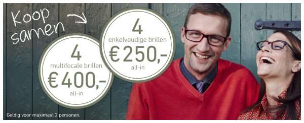 (Offline Grenzgänger NL) 4 Gleitsichtbrillen für 400 € bei Eyes and More Niederlande