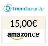 15€ Amazon.de Gutschein gratis für eine Friendsurance Anfrage
