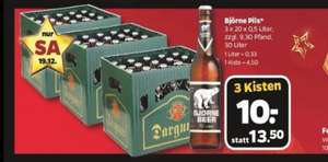 [Netto - mit Hund] 3 Kisten Bier für 10€ - Bjørne Pils - am SA 19.12.
