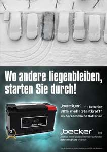 Premiumautobatterien von f.becker_line mit 30% mehr Startkraft @autoteile24.de