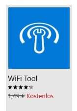 WiFi Tool, Gratis App - Windows Store, Windows 10 mobile, Windows 10